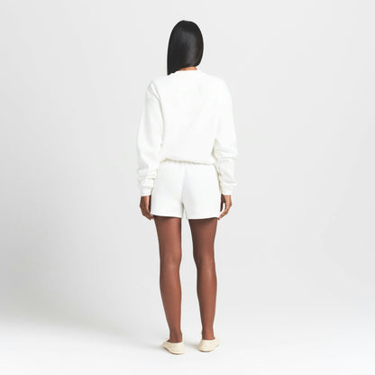 Skims Cotton Fleece Classic Crewneck Marble