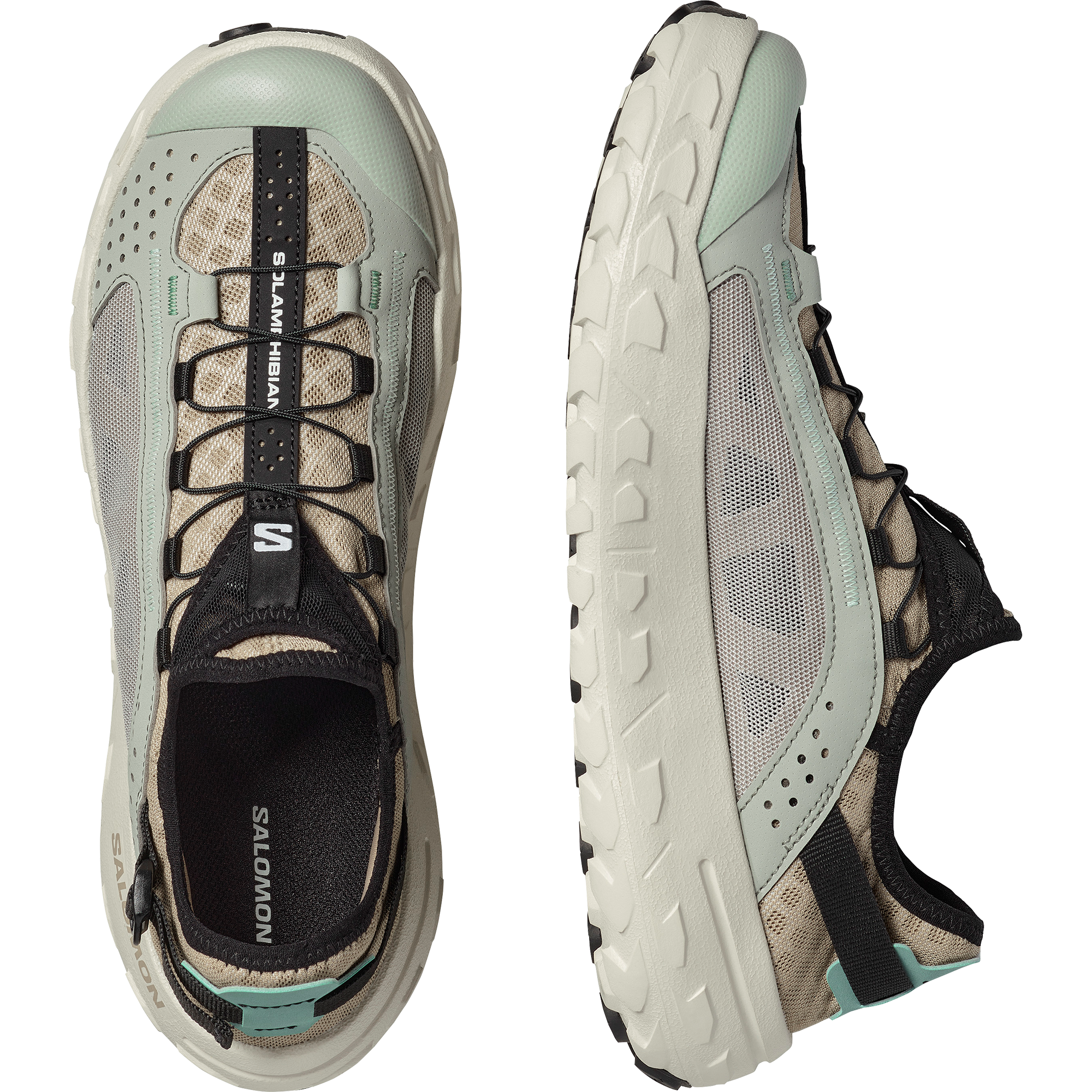 Salomon Solamphibian Sandals, Water Shoes & Recovery Shoes Desert Tan