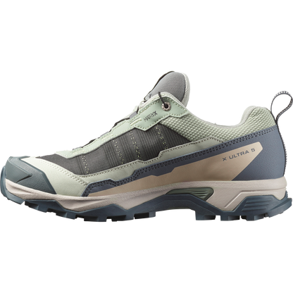 Salomon X Ultra 5 Gore-Tex Hiking & Backpacking Shoes Womens Seagrass