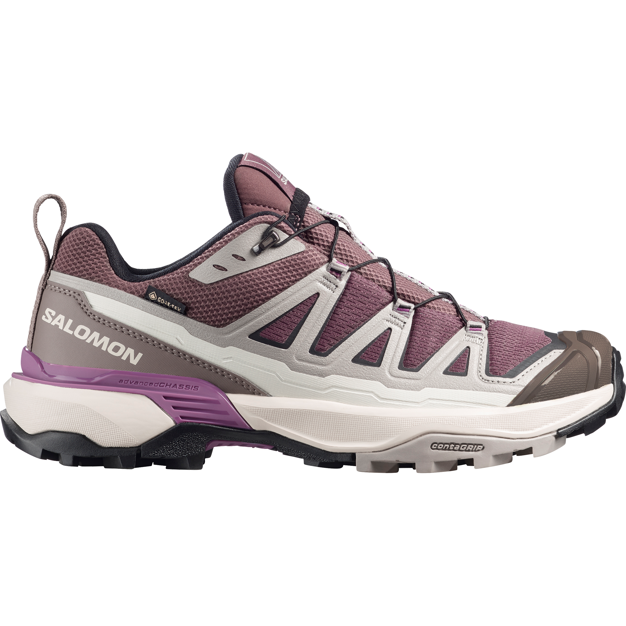 Salomon X Ultra 360 Edge Gore-Tex Hiking & Backpacking Shoes Womens Huckleberry