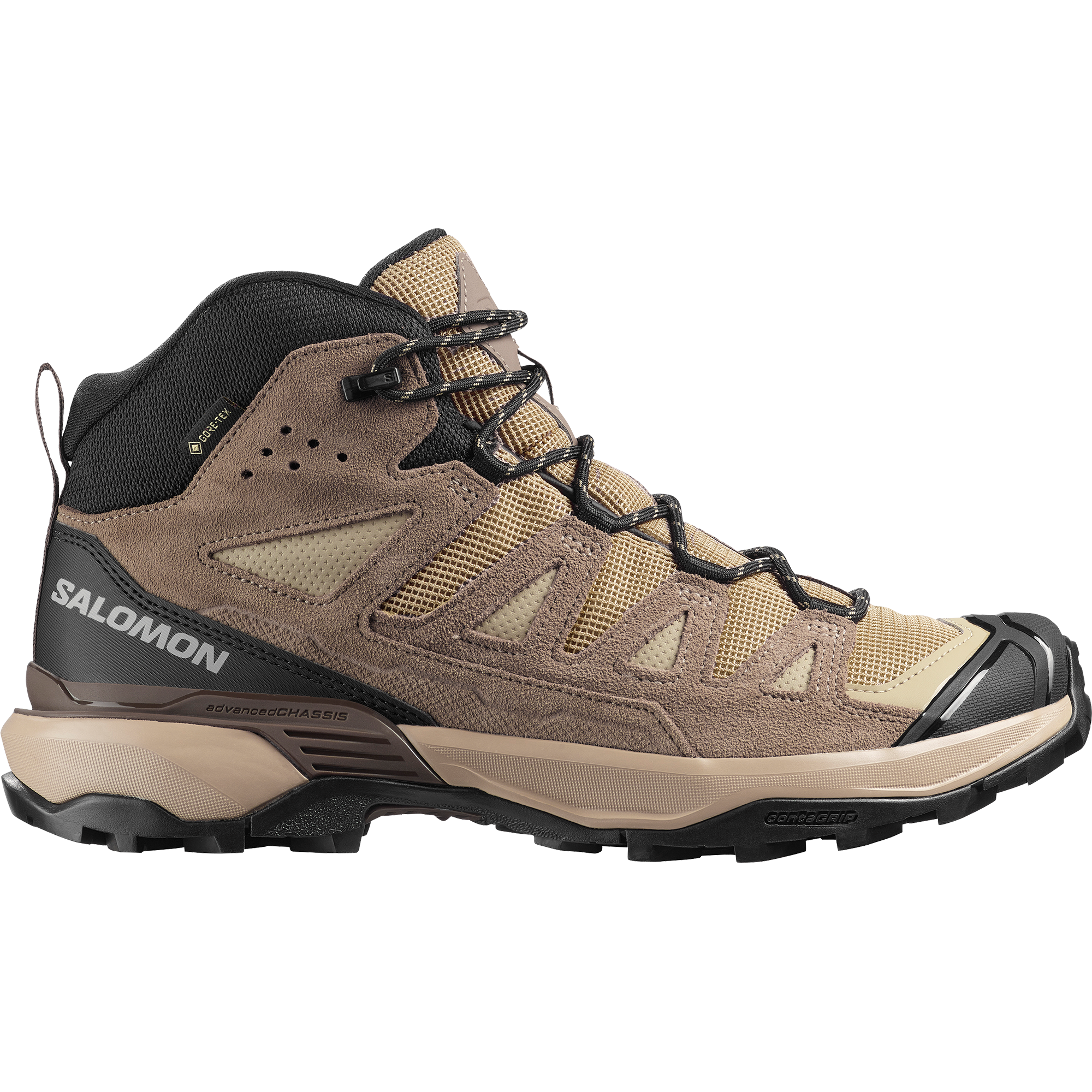 Salomon X Ultra 360 Leather Mid Gore-Tex Hiking Desert Tan
