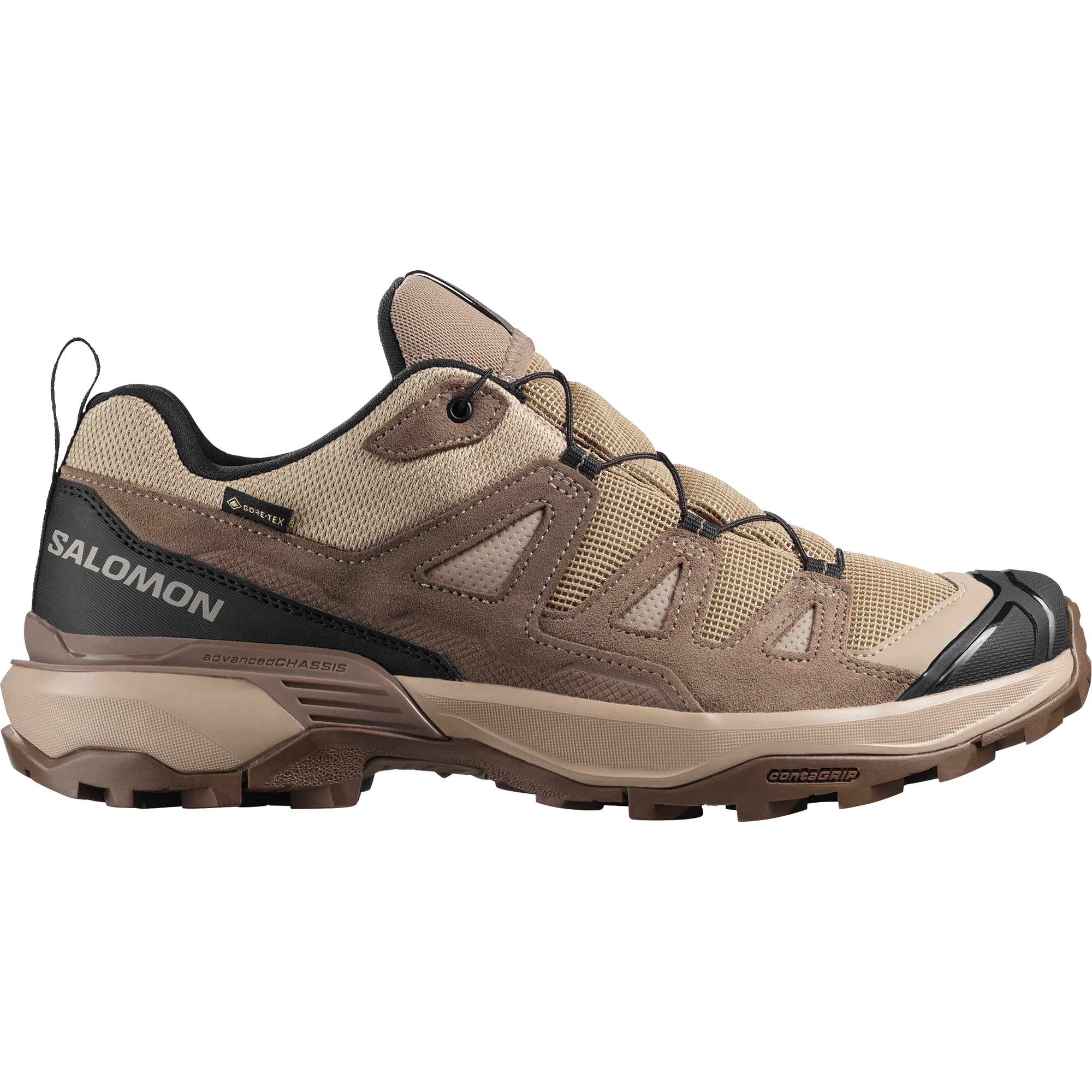 Salomon X Ultra 360 Leather Gore-Tex Hiking & Backpacking Shoes Desert Tan