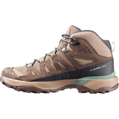 Salomon X Ultra 360 Leather Mid Gore-Tex Hiking Womens Desert Tan