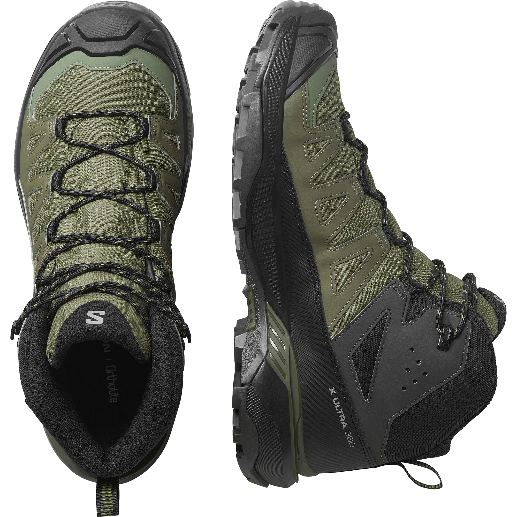Salomon X Ultra 360 Mid Gore-Tex Hiking & Backpacking Shoes Olive Night