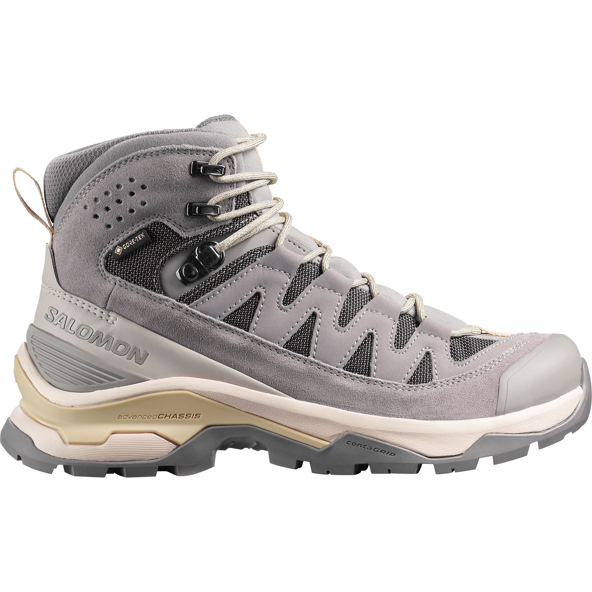 Salomon Quest Echo Gore Tex Hiking & Backpacking Shoes Womens Gull