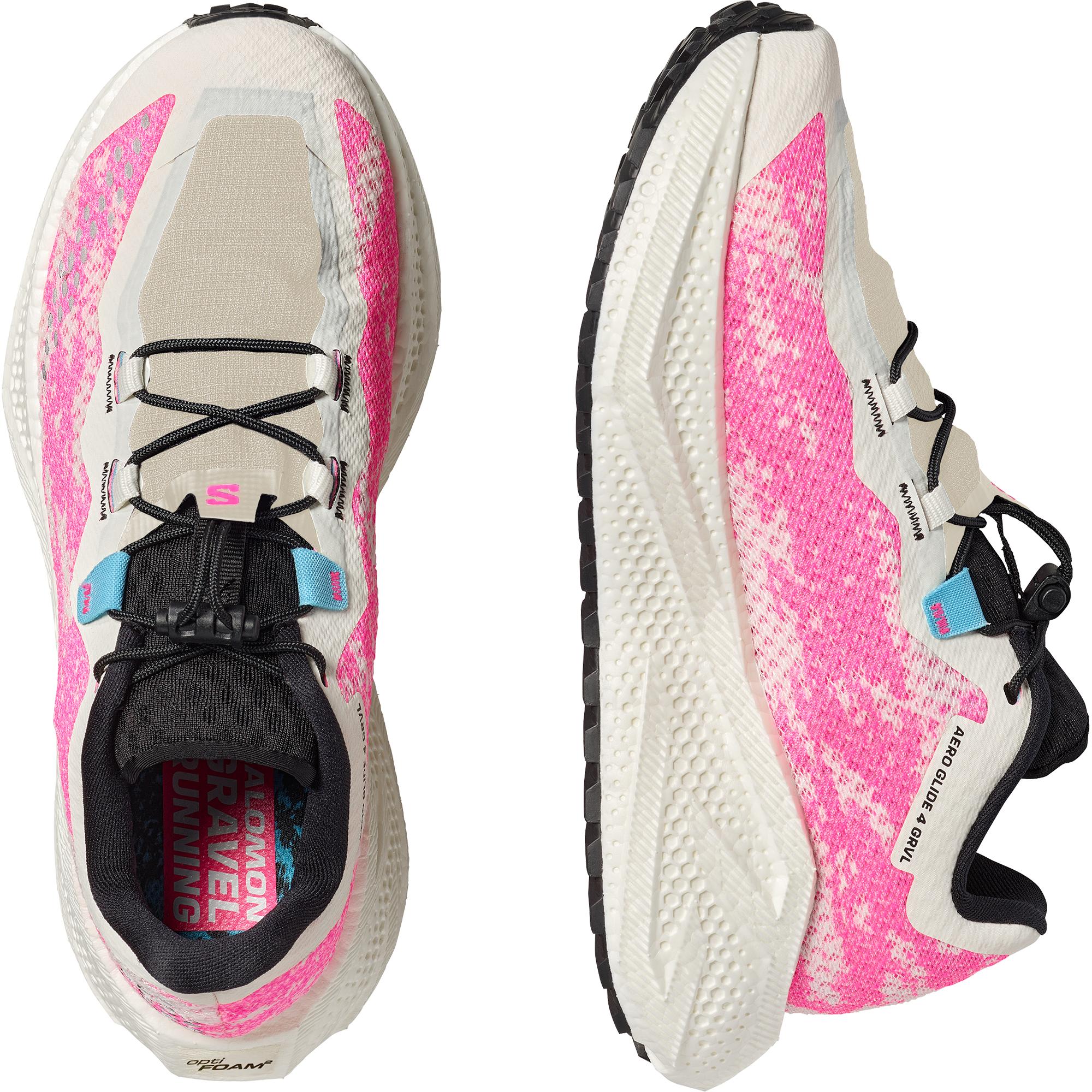 Salomon Aero Glide 4 Grvl Gravel Running Shoes Womens Vanilla Ice