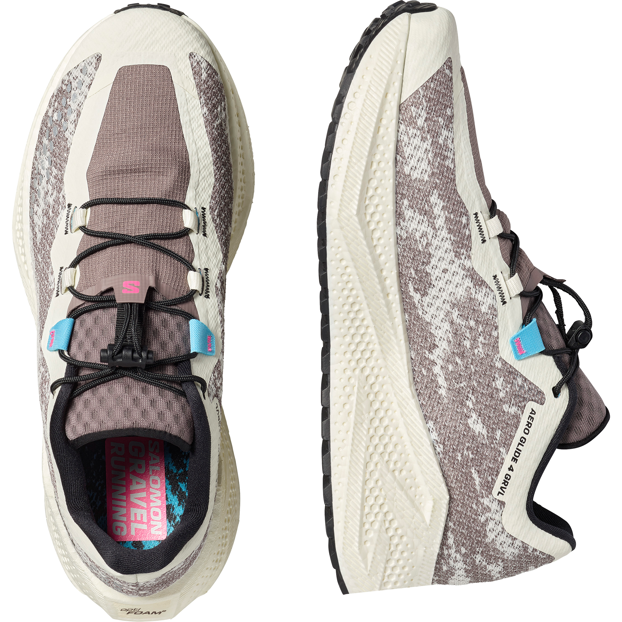Salomon Aero Glide 4 Grvl Gravel Running Shoes Vanilla Ice