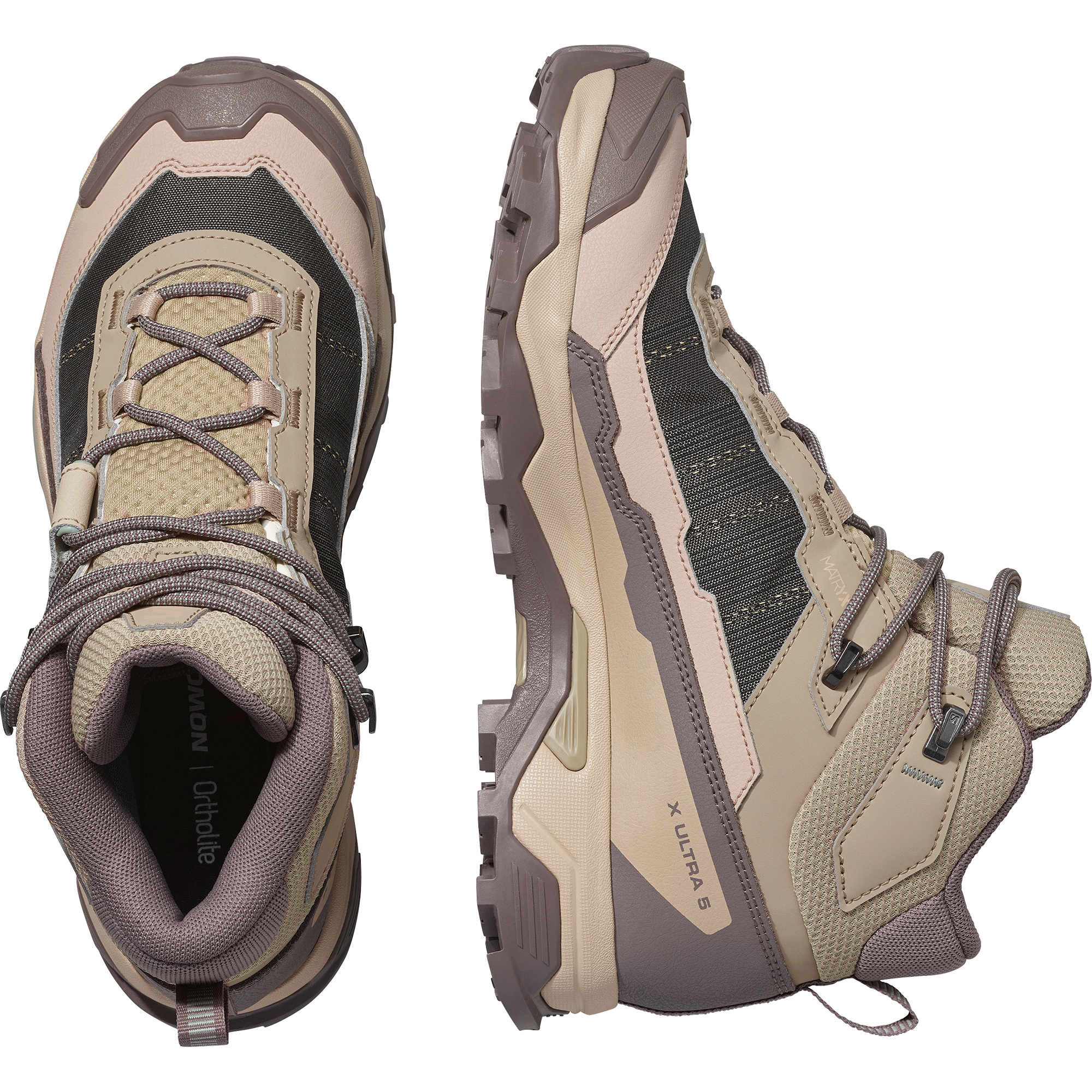 Salomon X Ultra 5 Mid Gore-Tex Hiking & Backpacking Shoes Womens Iron