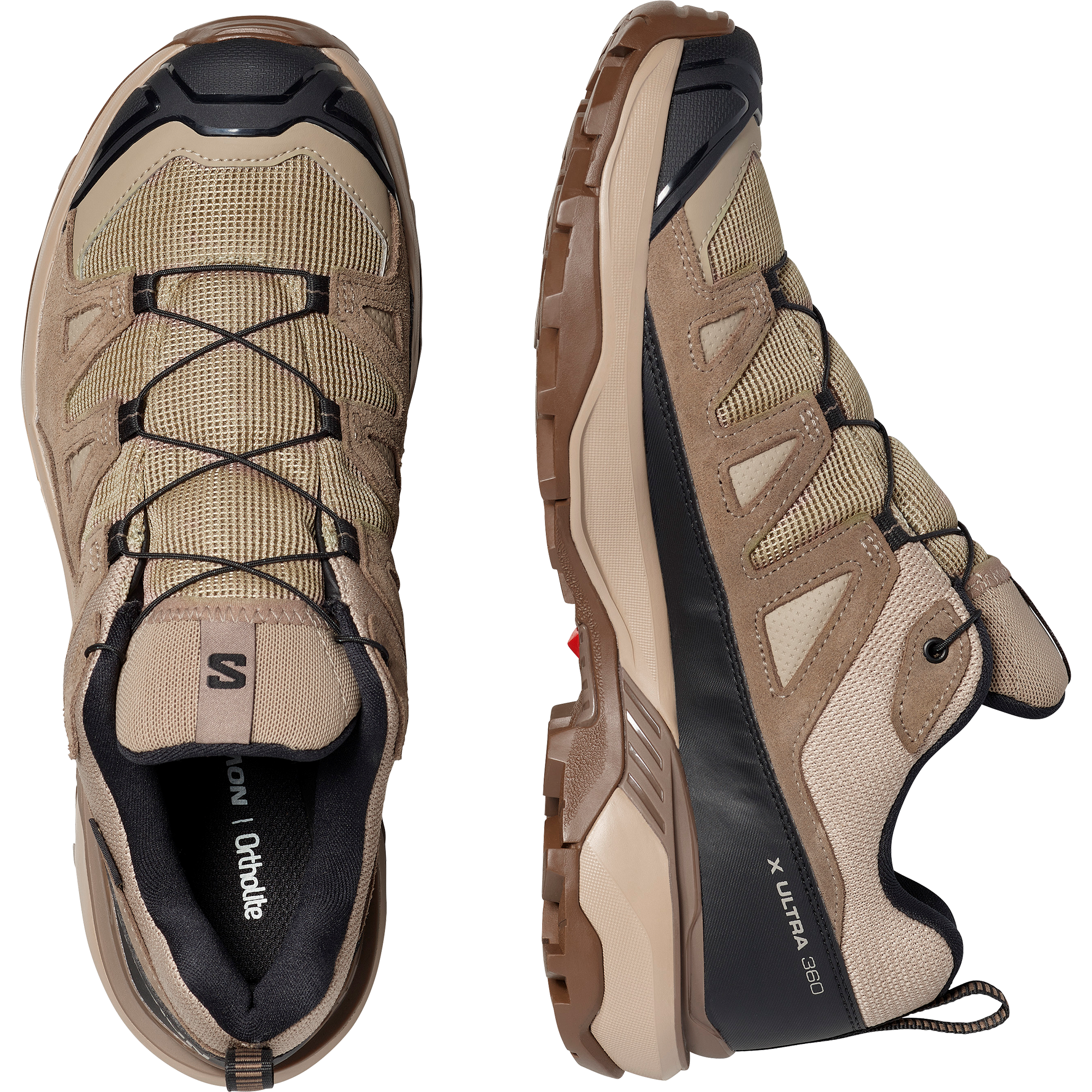 Salomon X Ultra 360 Leather Gore-Tex Hiking Desert Tan