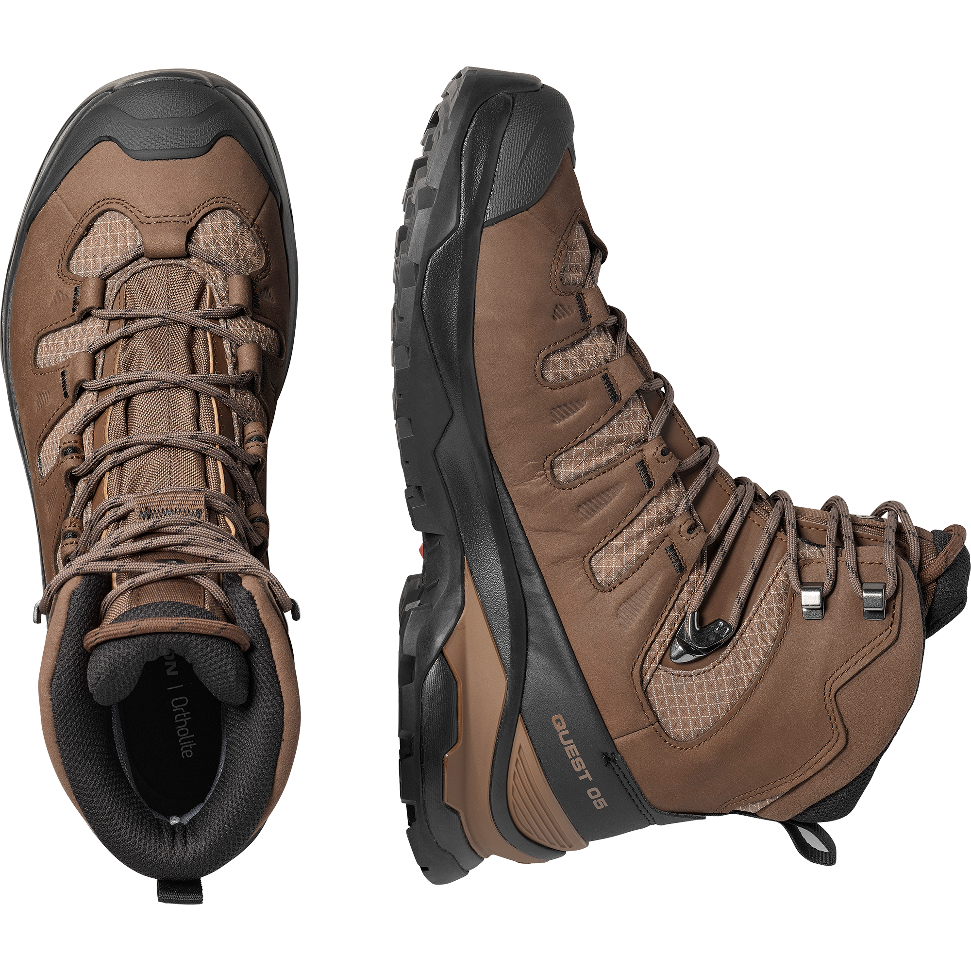 Salomon Quest 5 Gore Tex Hiking & Backpacking Shoes Dark Earth