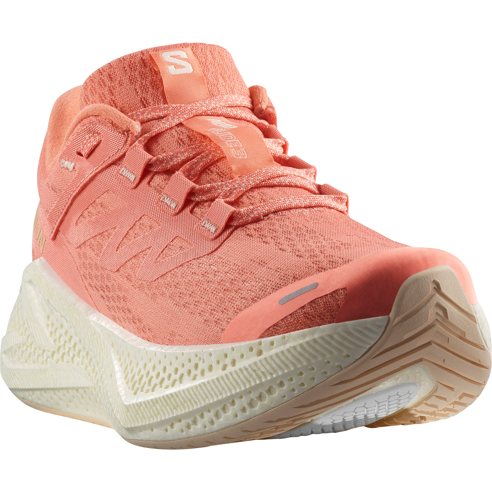 Salomon Aero Glide 3 Road Running Shoes Womens Fusion Coral
