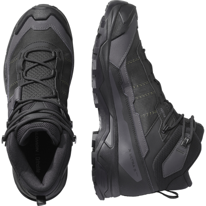Salomon X Ultra 5 Mid Wide Gore-Tex Hiking & Backpacking Shoes Black