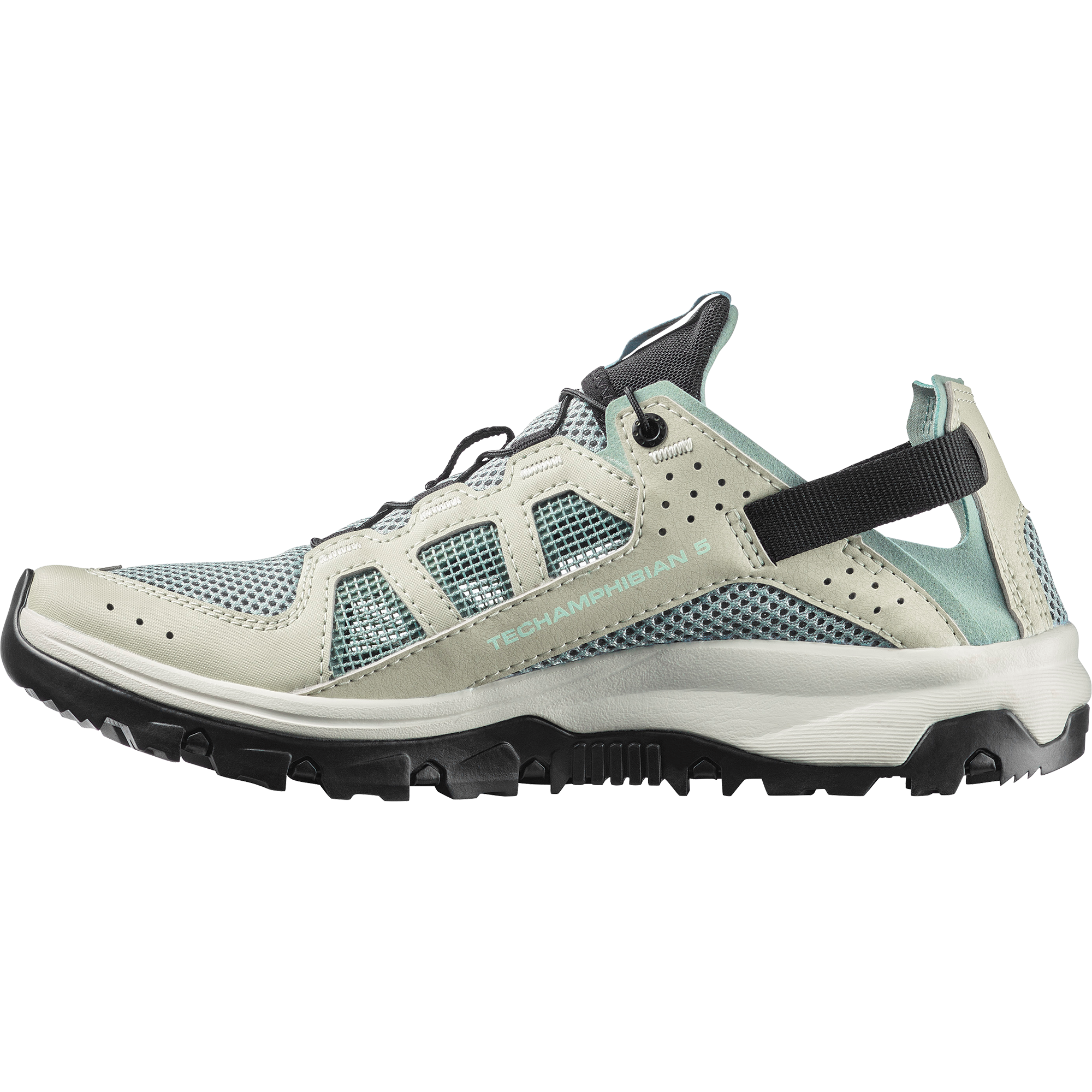Salomon Techamphibian 5 Sandals, Water Shoes & Recovery Shoes Womens Green Milieu