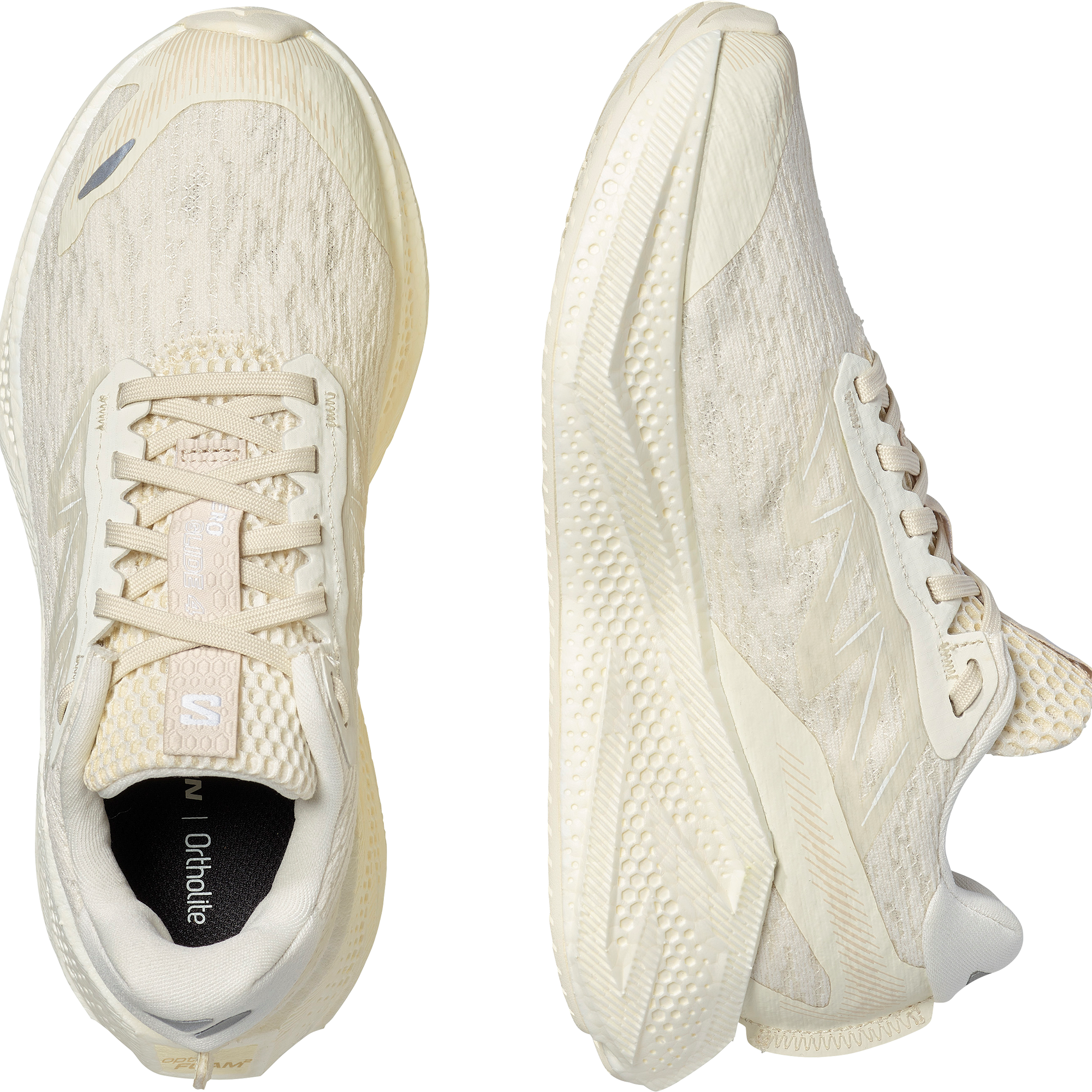 Salomon Aero Glide 4 Road Running Shoes Womens Vanilla Ice