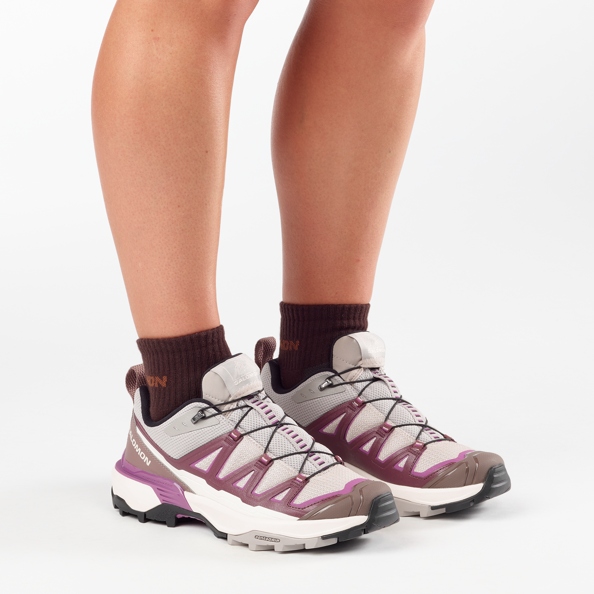 Salomon X Ultra 360 Edge Hiking Womens Silver Cloud