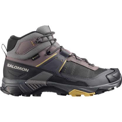 Salomon X Ultra 5 Mid Wide Gore-Tex Hiking Dark Gull Gray