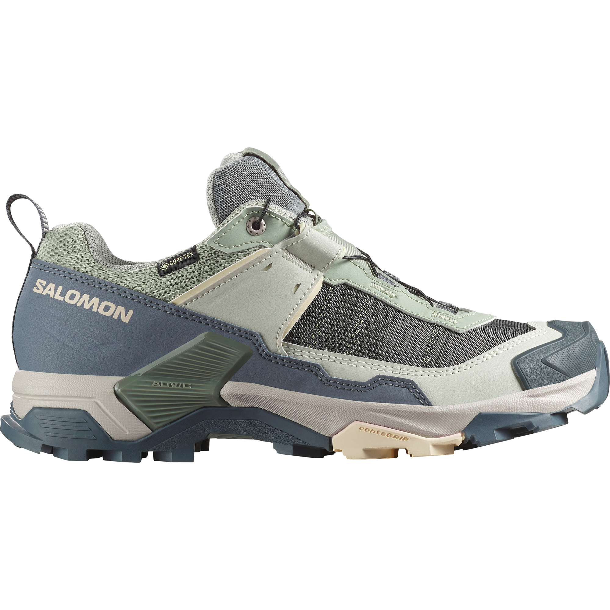 Salomon X Ultra 5 Gore-Tex Hiking Womens Seagrass