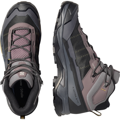 Salomon X Ultra 5 Mid Wide Gore-Tex Hiking Dark Gull Gray