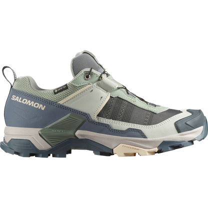 Salomon X Ultra 5 Gore-Tex Hiking & Backpacking Shoes Womens Seagrass
