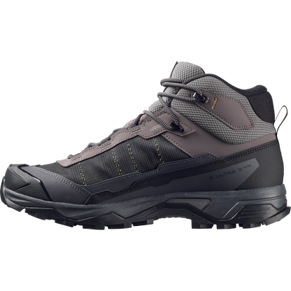Salomon X Ultra 5 Mid Wide Gore-Tex Hiking & Backpacking Shoes Dark Gull Gray