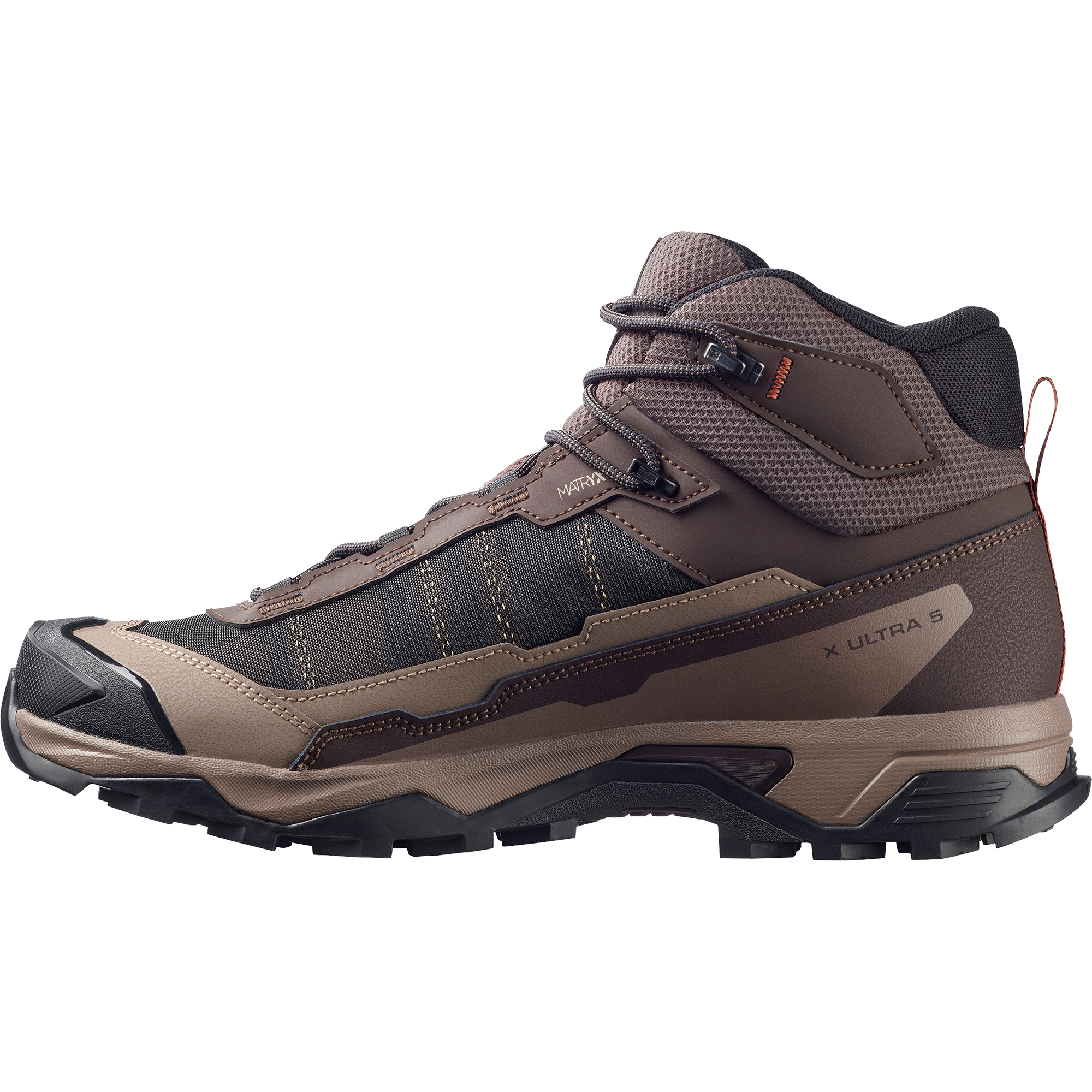 Salomon X Ultra 5 Mid Gore-Tex Hiking & Backpacking Shoes Black Coffee
