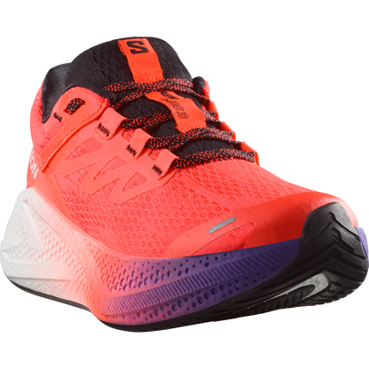 Salomon Aero Glide 3 Road Running Shoes Womens Neon Flame