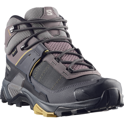 Salomon X Ultra 5 Mid Wide Gore-Tex Hiking & Backpacking Shoes Dark Gull Gray