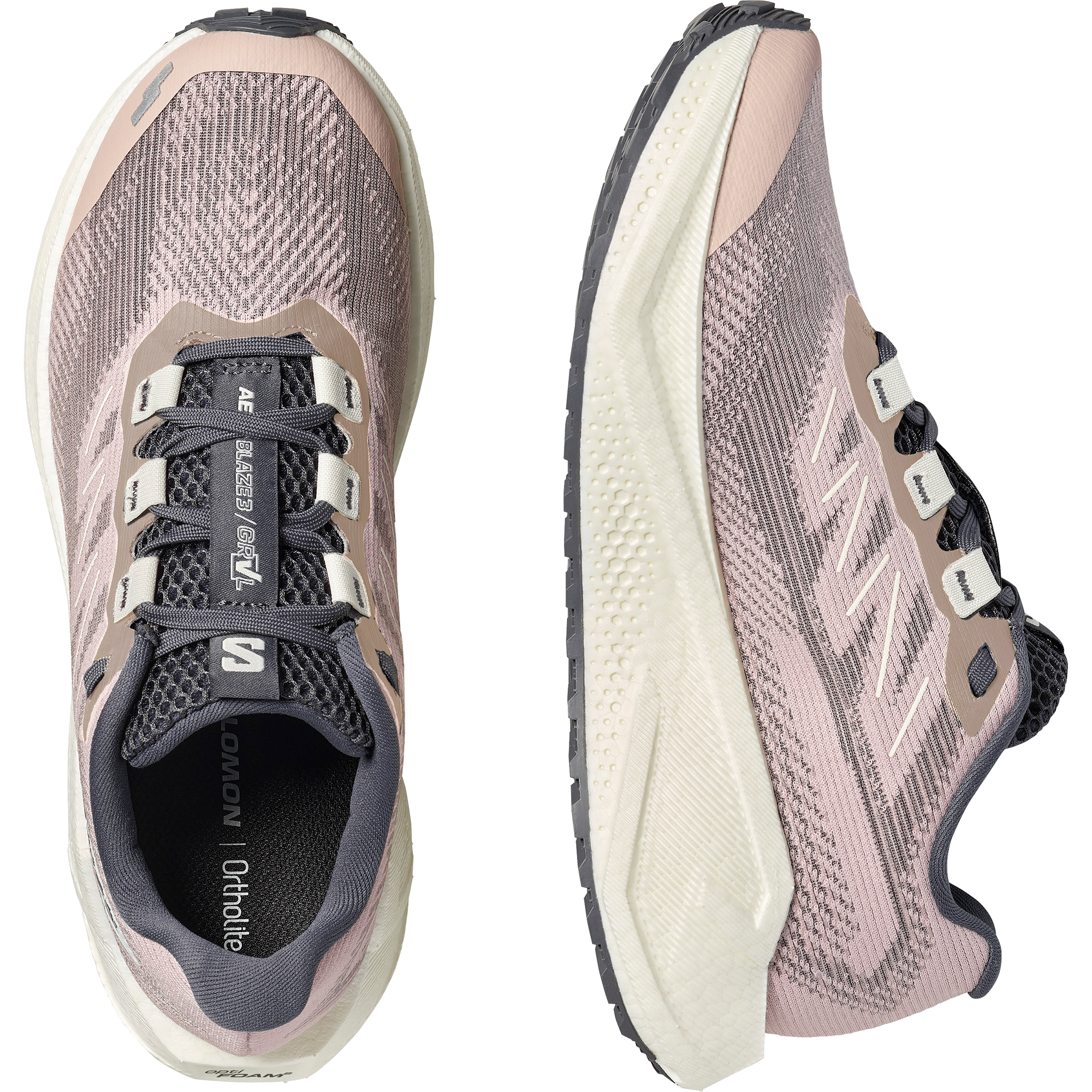 Salomon Aero Blaze 3 Grvl Gravel Running Shoes Womens Shadow Gray