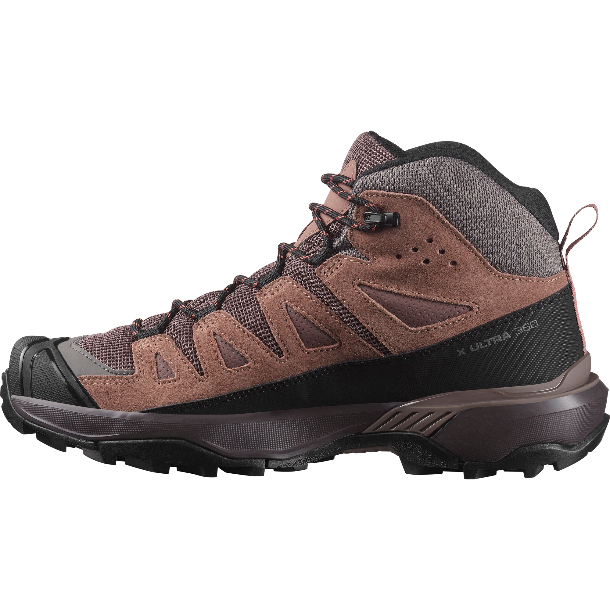 Salomon X Ultra 360 Leather Mid Gore-Tex Hiking & Backpacking Shoes Womens Peppercorn