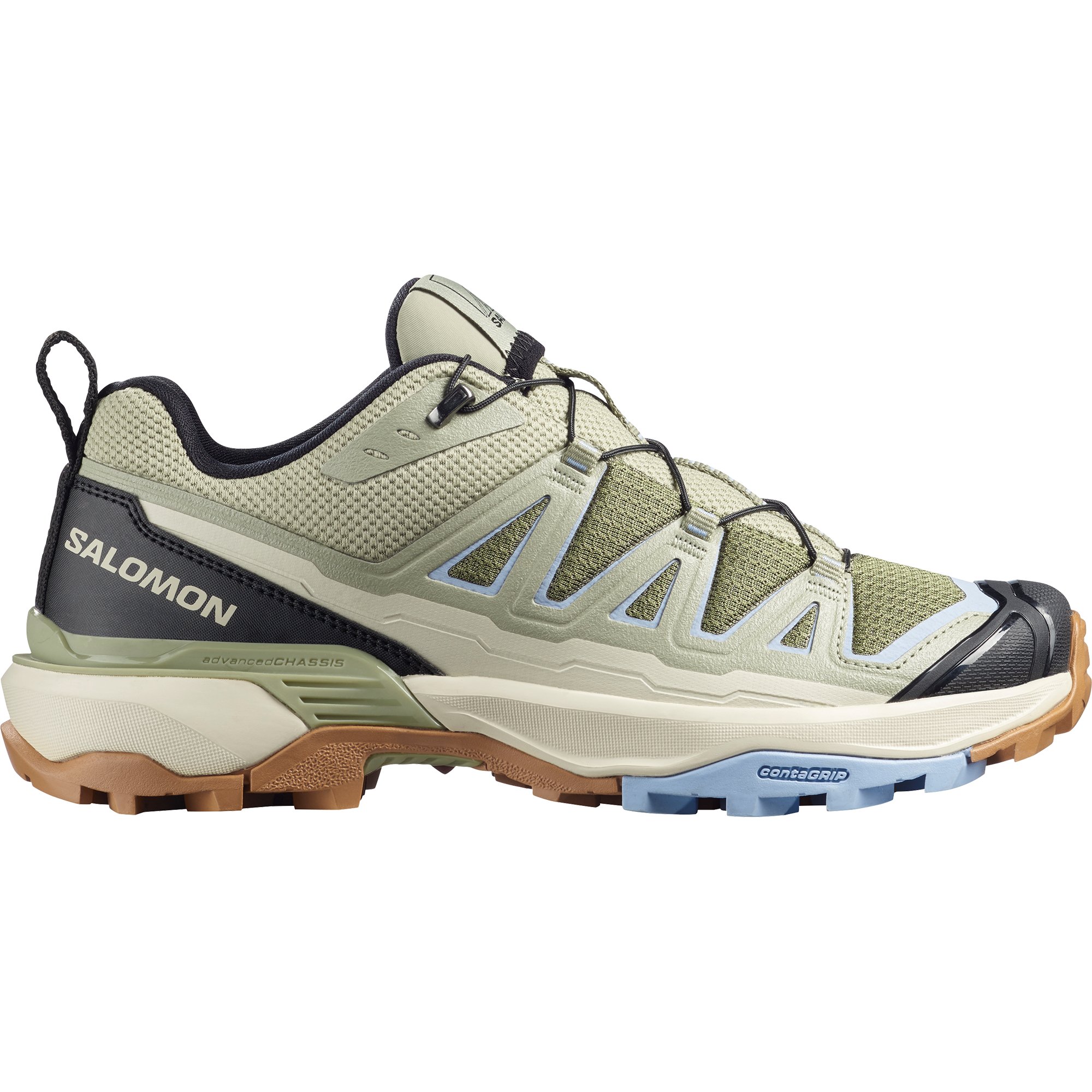 Salomon X Ultra 360 Edge Hiking & Backpacking Shoes Womens Deep Lichen Green