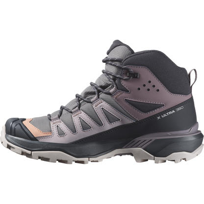 Salomon X Ultra 360 Mid Gore-Tex Hiking Womens Plum Kitten
