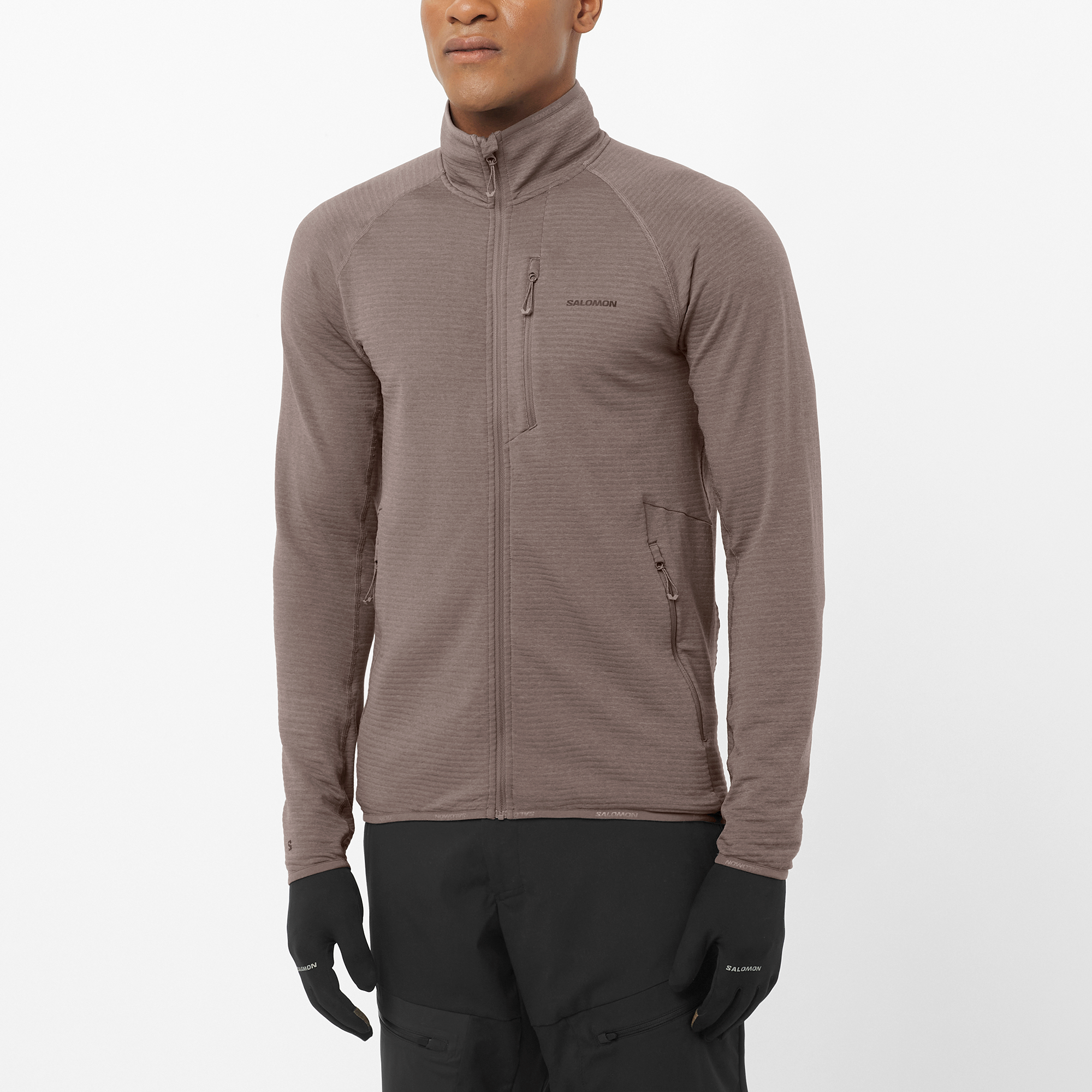 Salomon Essential Lightwarm Full Zip Midlayer Jacket