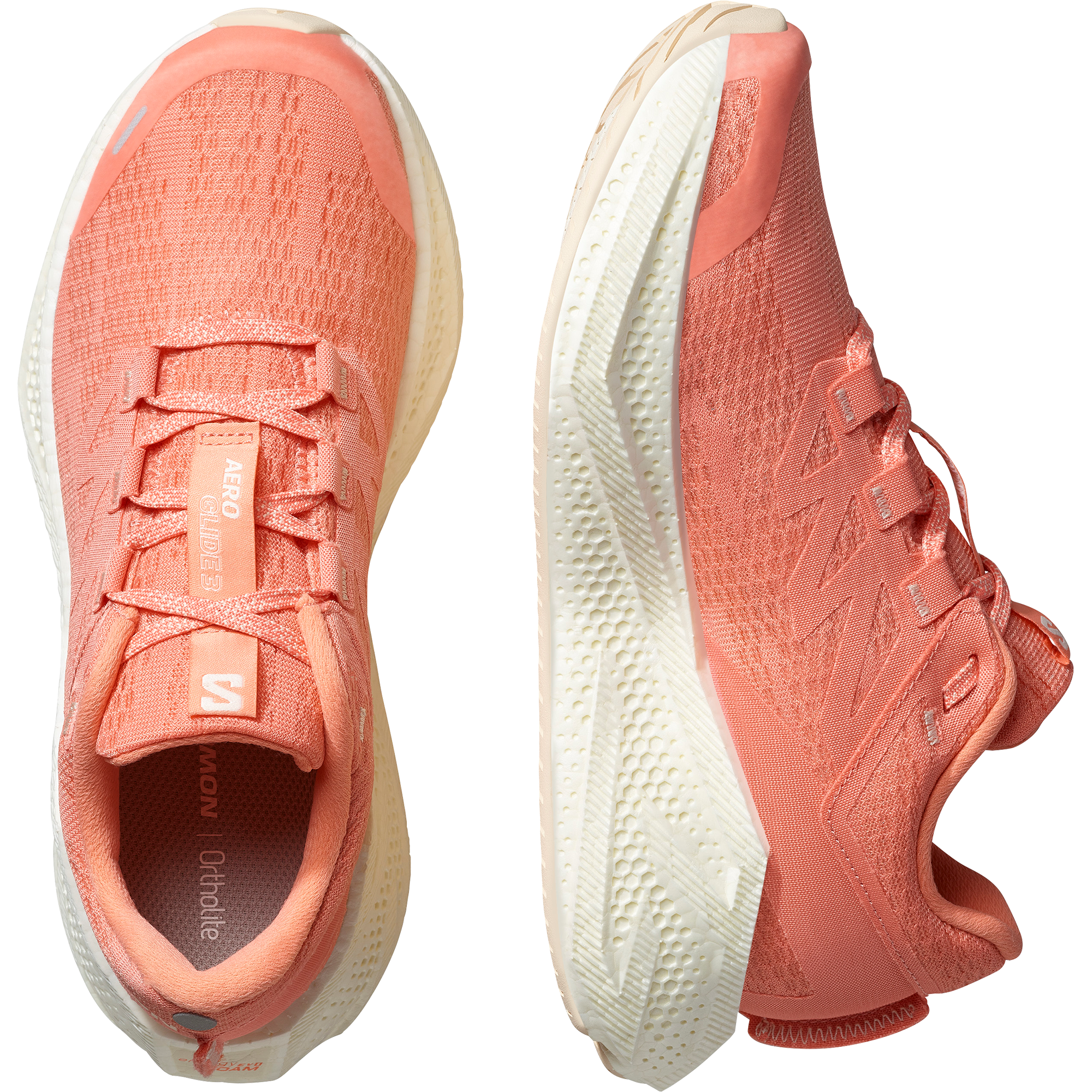 Salomon Aero Glide 3 Road Running Shoes Womens Fusion Coral