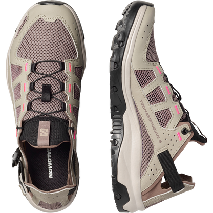 Salomon Techamphibian 5 Sandals, Water Shoes & Recovery Shoes Womens Silver Sage
