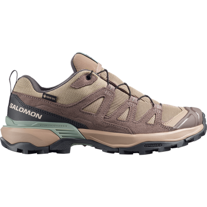 Salomon X Ultra 360 Leather Gore-Tex Hiking & Backpacking Shoes Womens Desert Tan
