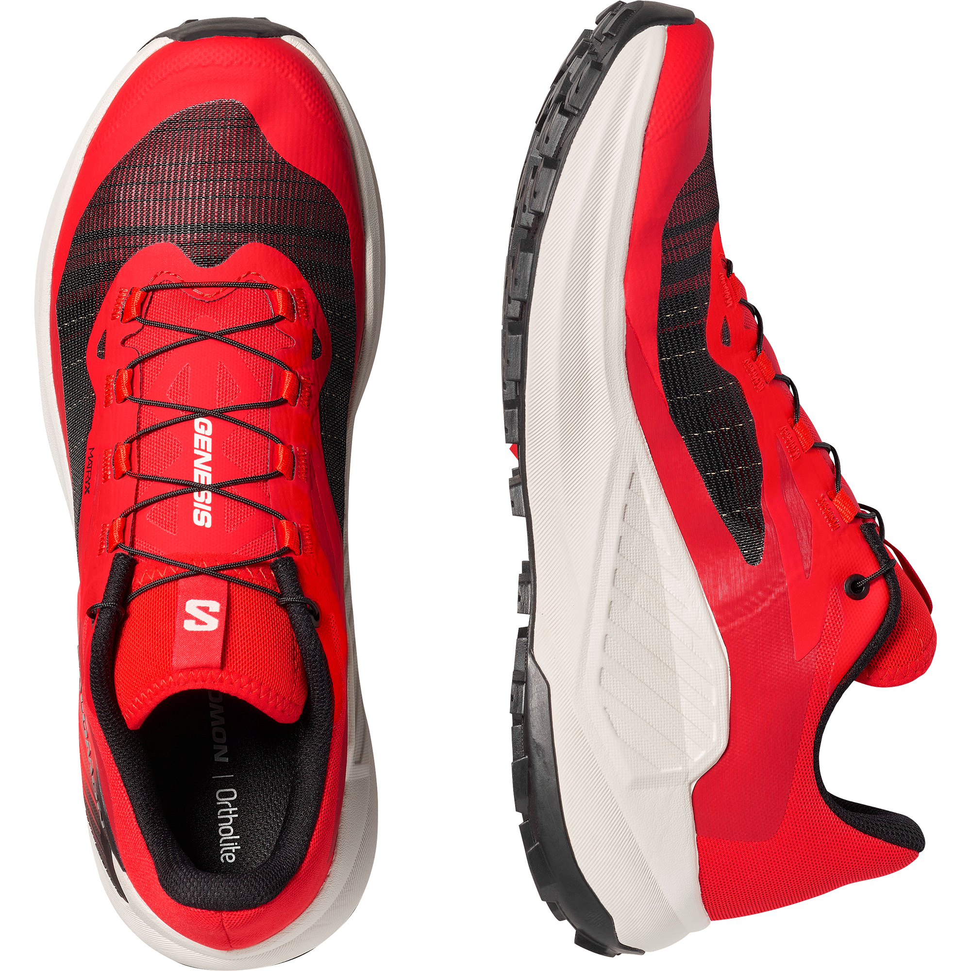 Salomon Genesis Trail Running Shoes Fiery Red