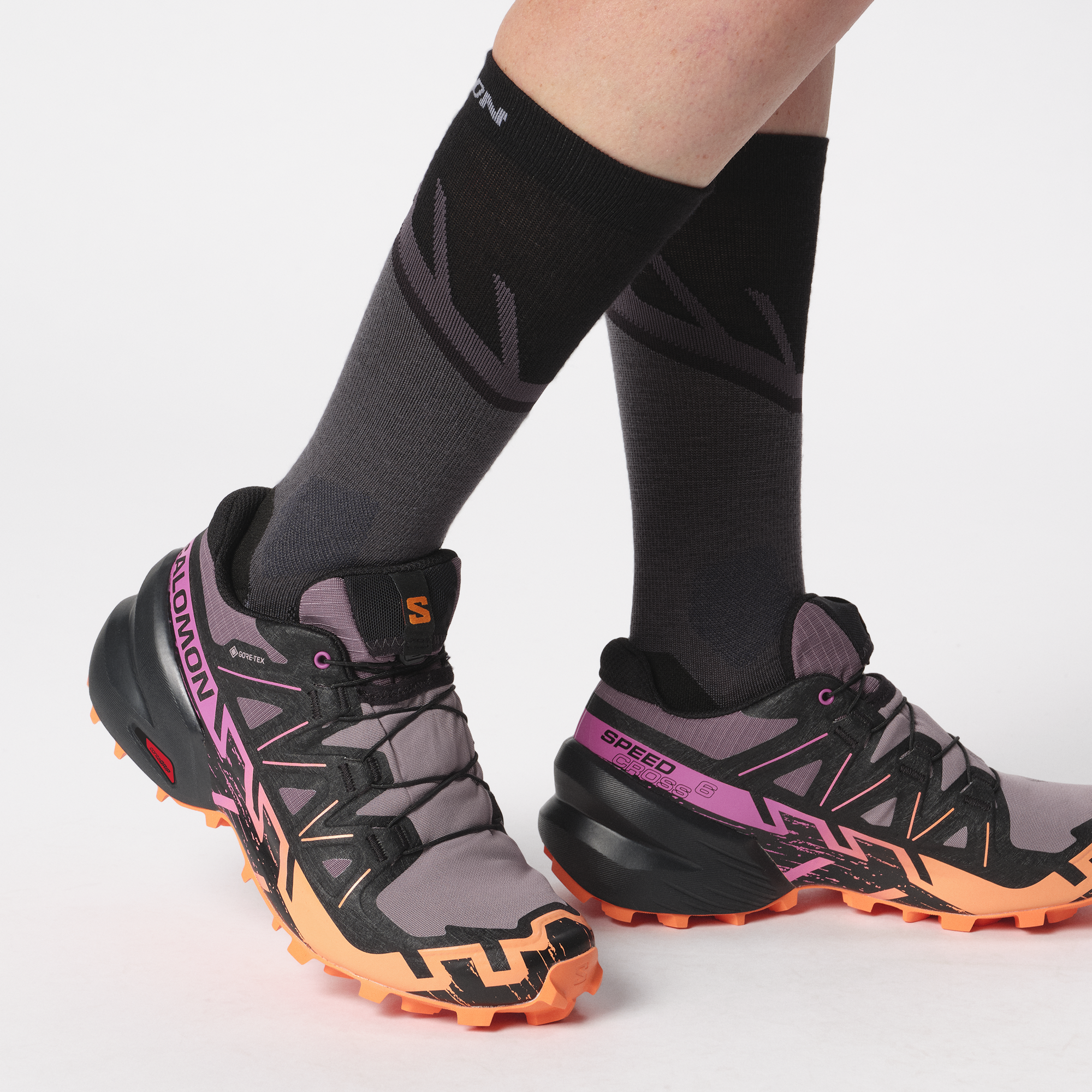 Salomon Speedcross 6 Gore-Tex Trail Running Shoes Womens Moonscape