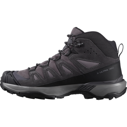 Salomon X Ultra 360 Leather Mid Gore-Tex Hiking & Backpacking Shoes Womens Shark