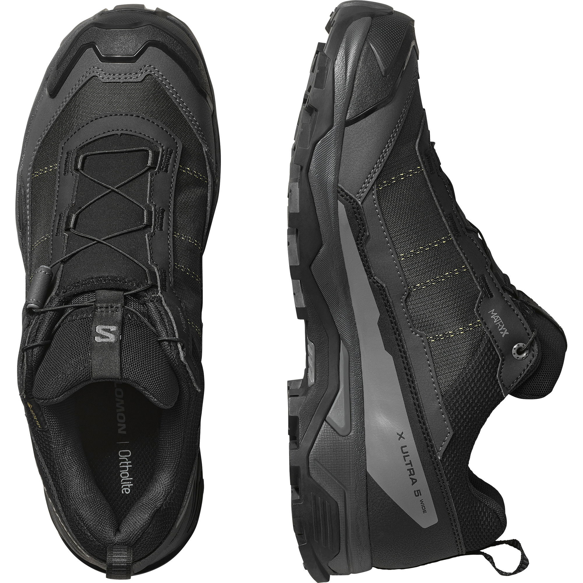 Salomon X Ultra 5 Wide Gore-Tex Hiking & Backpacking Shoes Black