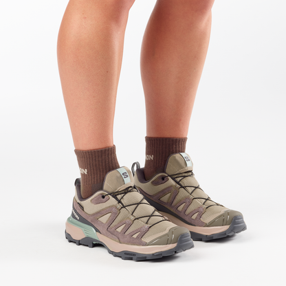 Salomon X Ultra 360 Leather Gore-Tex Hiking & Backpacking Shoes Womens Desert Tan