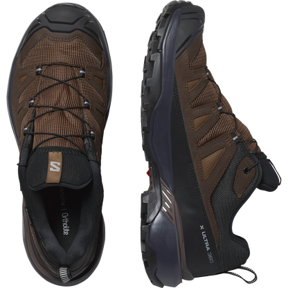 Salomon X Ultra 360 Leather Gore-Tex Hiking & Backpacking Shoes Dark Earth