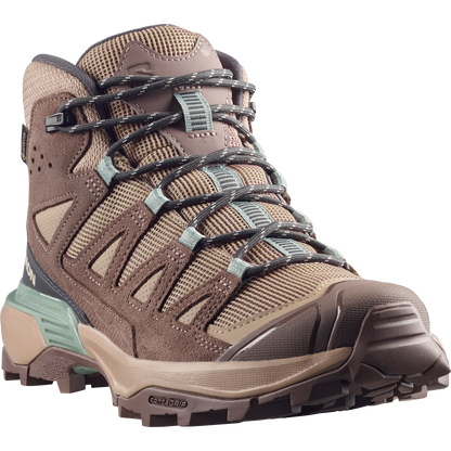 Salomon X Ultra 360 Leather Mid Gore-Tex Hiking & Backpacking Shoes Womens Desert Tan