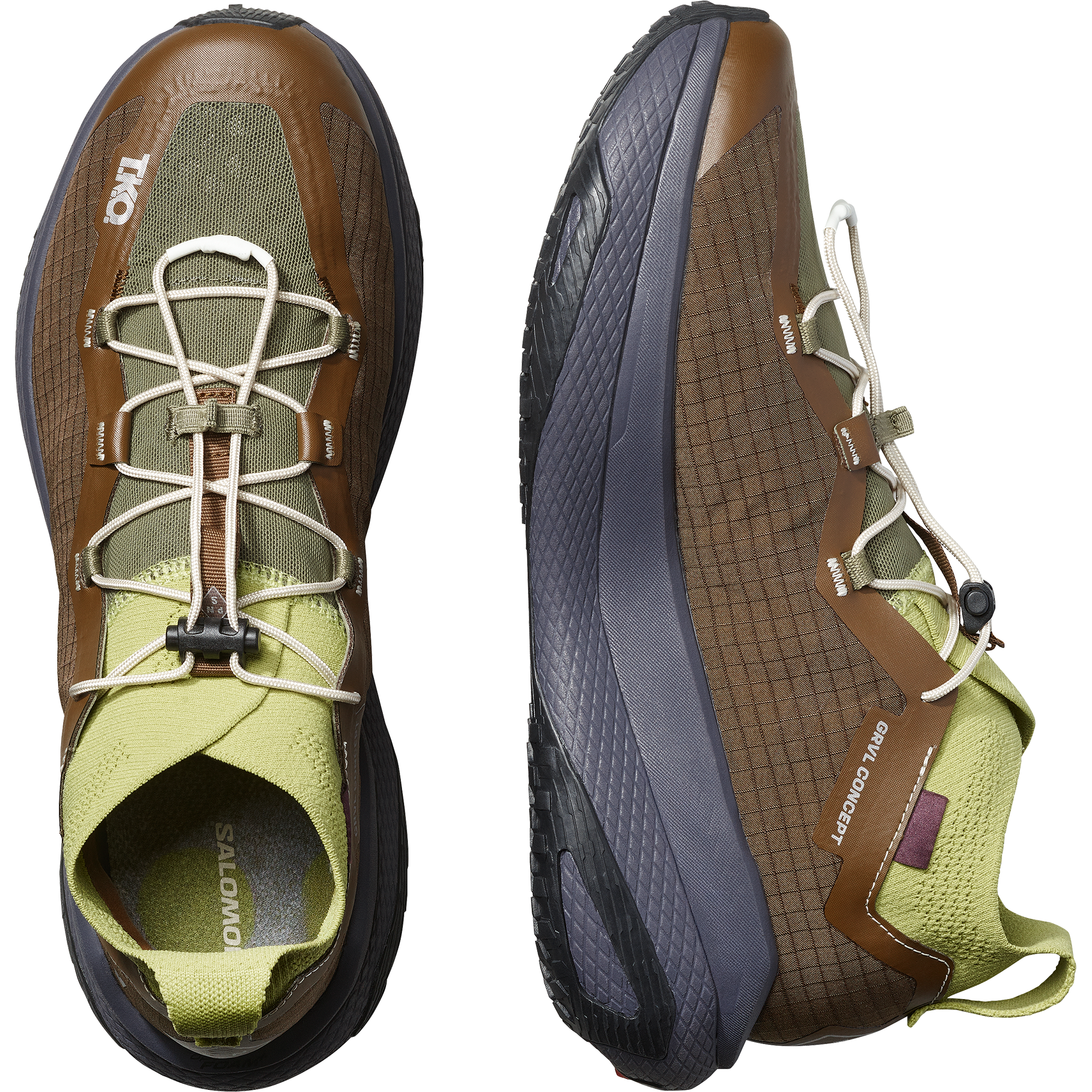 Salomon Grvl Concept Pas Normal Studios Gravel Running Shoes Dark Earth