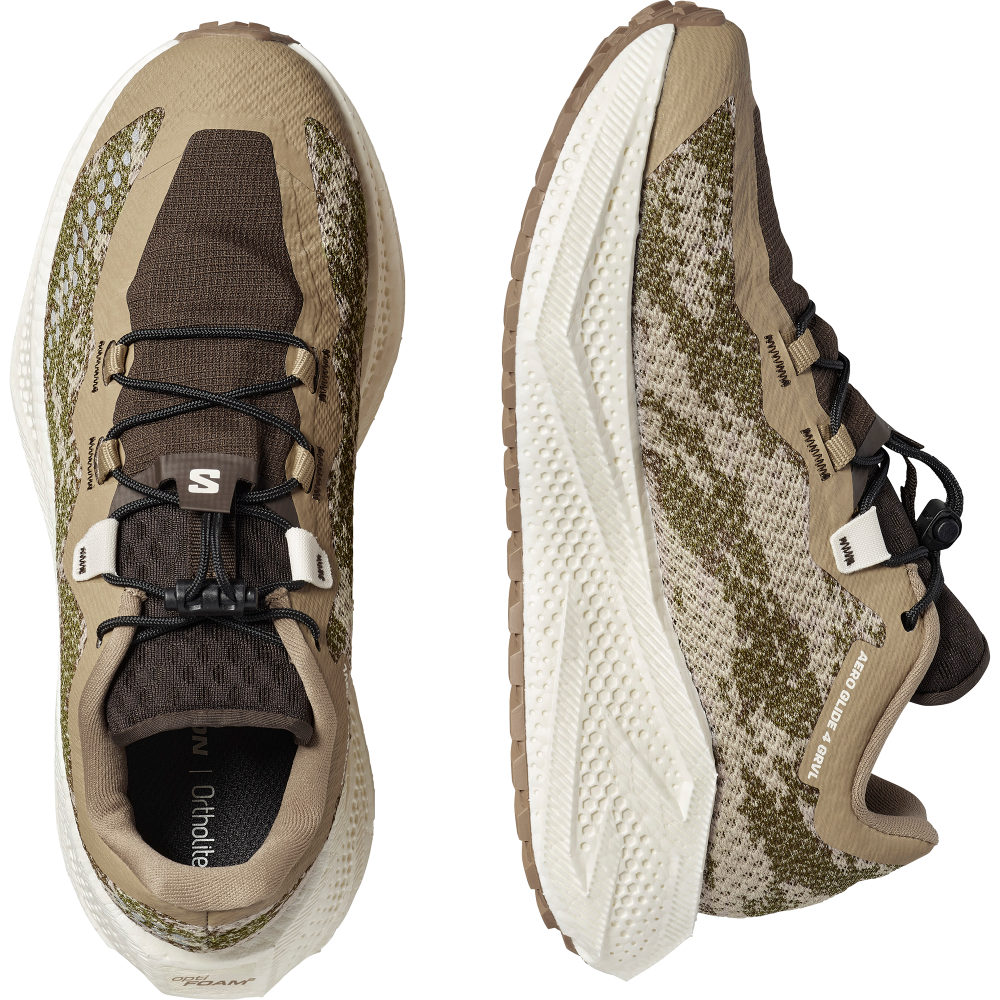 Salomon Aero Glide 4 Grvl Gravel Running Shoes Womens Safari