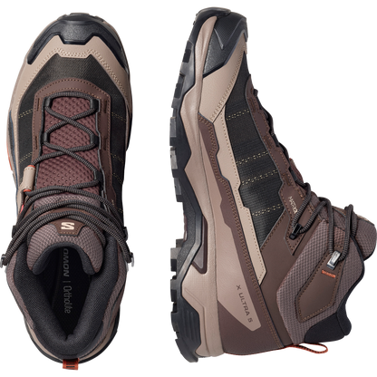 Salomon X Ultra 5 Mid Gore-Tex Hiking & Backpacking Shoes Black Coffee