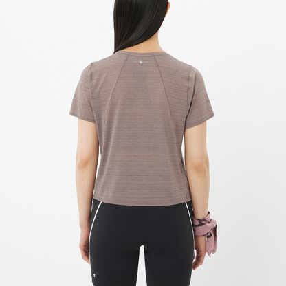 Salomon Shakeout Air Cropped Short Sleeve T-Shirt Women's
