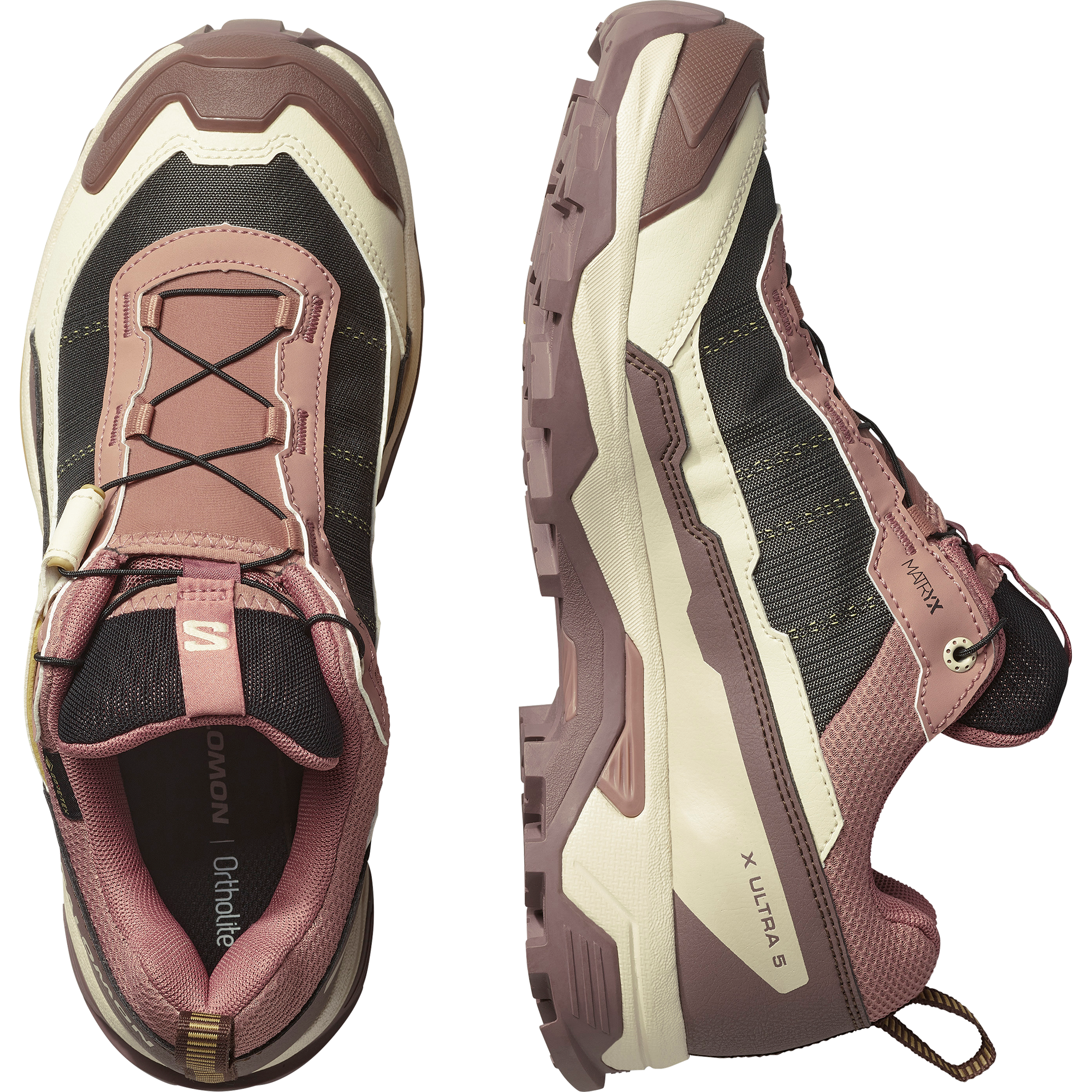 Salomon X Ultra 5 Gore-Tex Hiking & Backpacking Shoes Womens Burlwood