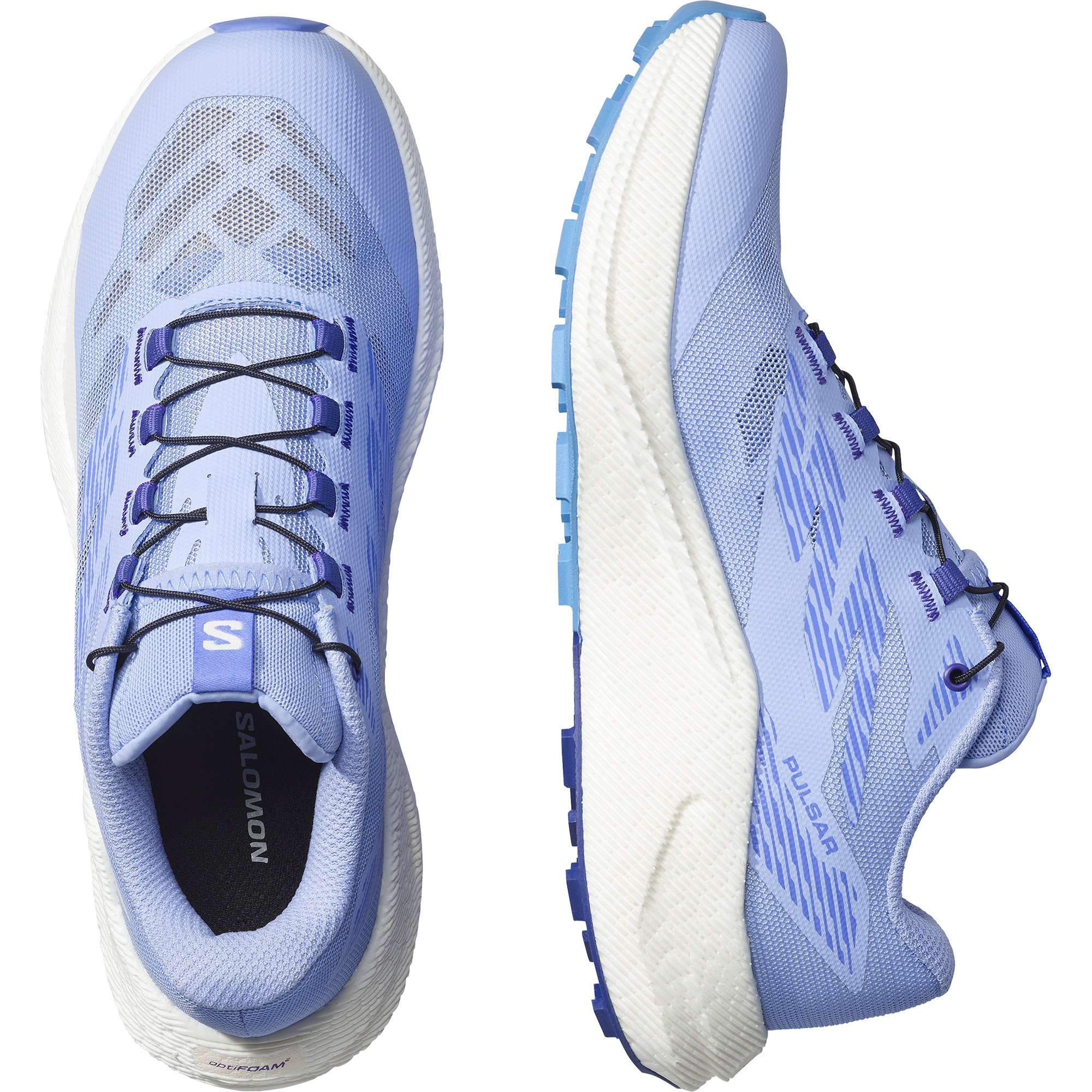 Salomon Pulsar Trail Running Shoes Womens Brunnera Blue