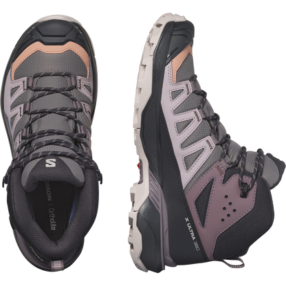 Salomon X Ultra 360 Mid Gore-Tex Hiking Womens Plum Kitten