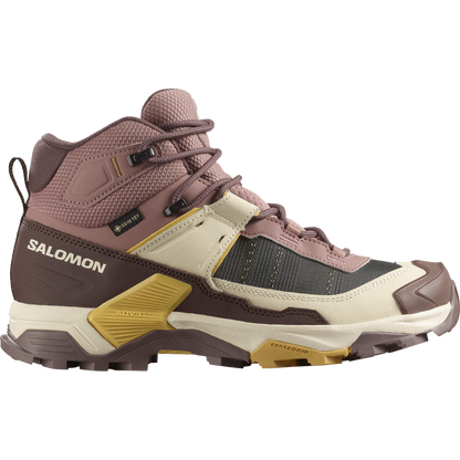 Salomon X Ultra 5 Mid Gore-Tex Hiking & Backpacking Shoes Womens Burlwood